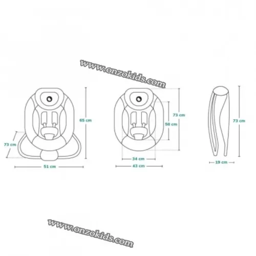 Balancelle électrique avec Bluetooth Rotation 360 Kidilo