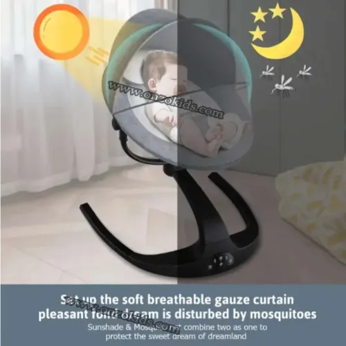 Balancelle électrique avec Bluetooth Rotation 360 Kidilo