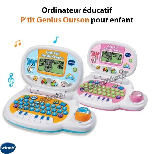 Ordinateur éducatif P'tit Genius Ourson pour enfant  VTech