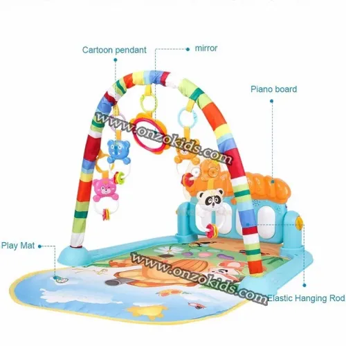 Tapis d'éveil piano pour bébé 4 en 1