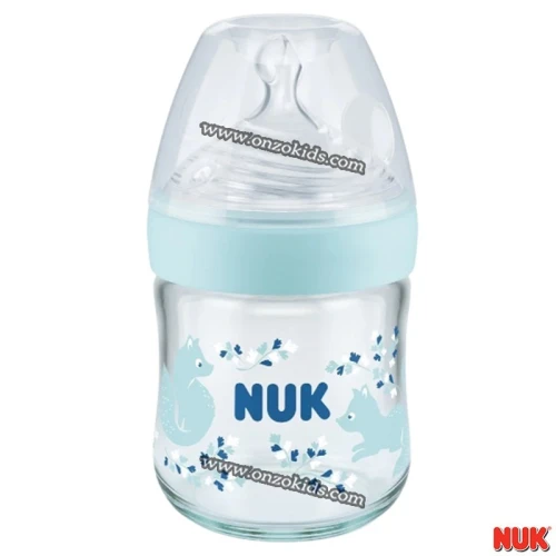 Biberon en verre Nature Sense 120 ml pour bébé | NUK