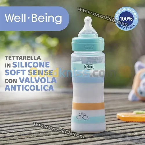 Biberon Well-Being en plastique -330 ml - Chicco