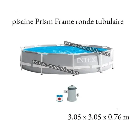 Piscine prism frame ronde tubulaire 305 x 76 cm avec pompe de filtration | Intex