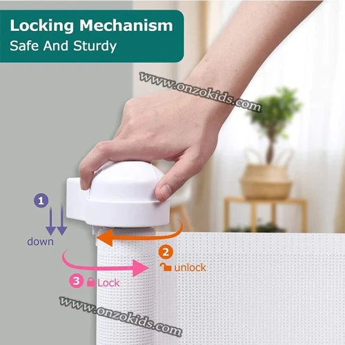 Barrière de sécurité rétractable pour bébé 150 Cm