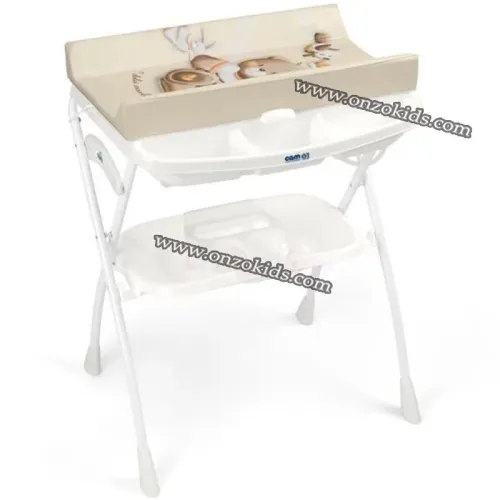 Table a langer pliable avec baignoire Volare  CAM Italie
