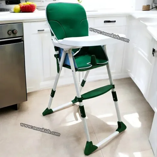 Chaise haute à manger deux niveaux - Olive