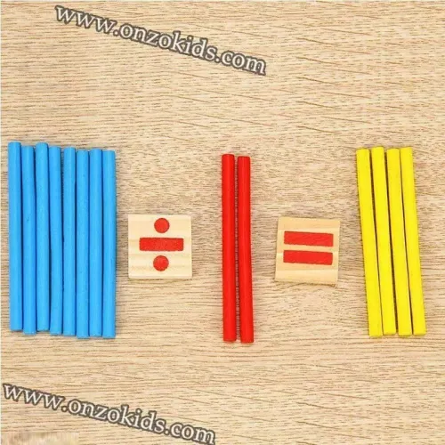 Jouet éducatif Jeu de bâtons de mathématiques en bois Montessori