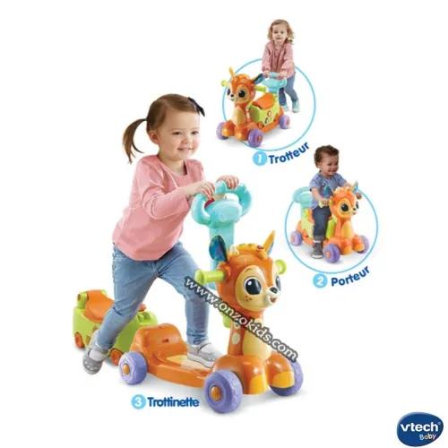 Merlin, trotti porteur 6 en 1 pour bébé | VTech