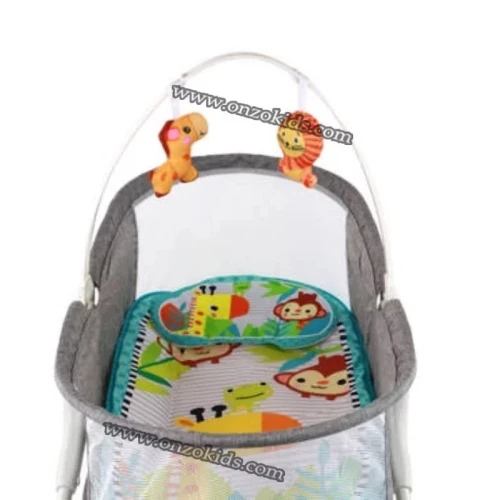 Berceau, Lit à bascule avec tapis 2en1, sons et vibrations pour Bébé