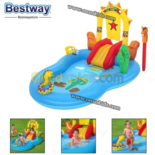 Toboggan gonflable avec accessoires 4en1 264 cm x 188 cm x 140 cm -Bestway