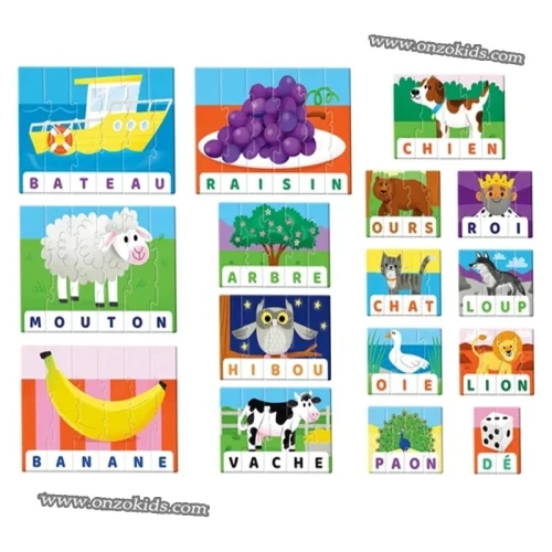 Des puzzles pour apprendre à composer des mots - Clementoni
