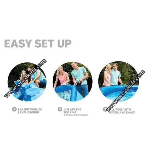 Easy Set Piscine 244 x 61 cm Avec Pompe de Filtration | Intex