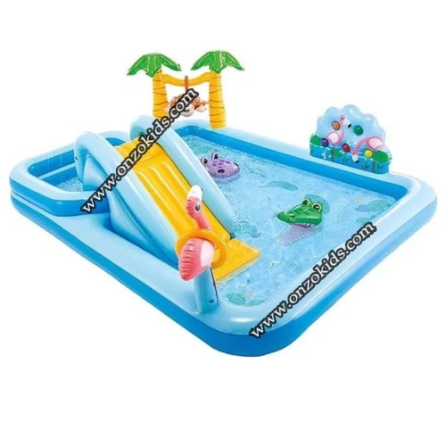 Piscine de jeu Jungle Adventure 244x198x71cm Intex