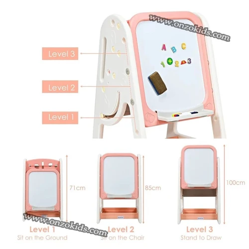 Super Bureau pour enfants avec planche à dessin 2en1