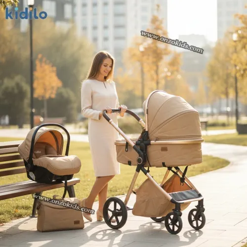Poussette Landau de Luxe Réversible 4en1 - Kidilo