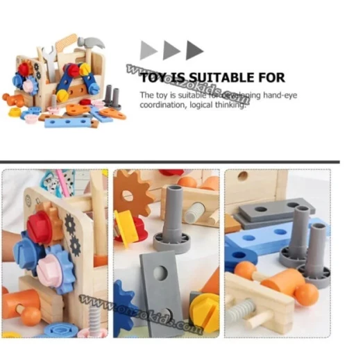 jeux éducatif  Outil en bois jouet de table bébé faire semblant de jeu établi construction joue