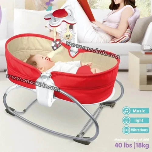 Lit balançoire & transat bébé réglable et confortable 3 en 1