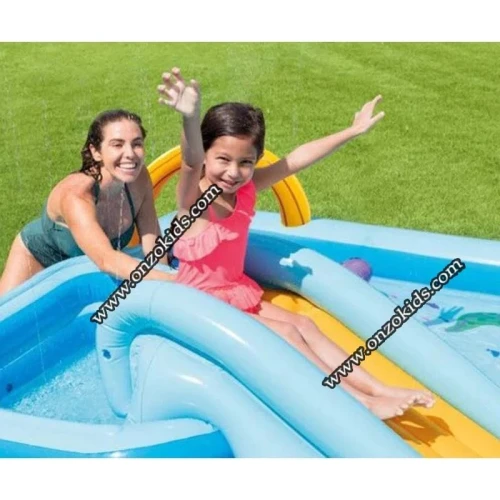 Piscine de jeu Jungle Adventure 244x198x71cm Intex