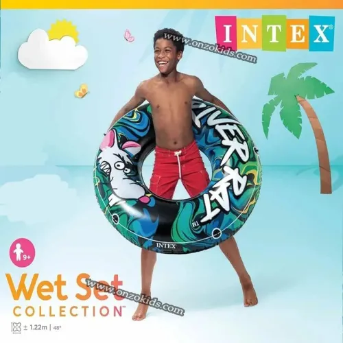 Bouée gonflable pour piscine et activités aquatiques de 122cm-INTEX
