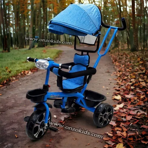 Vélo poussette avec auvent musical