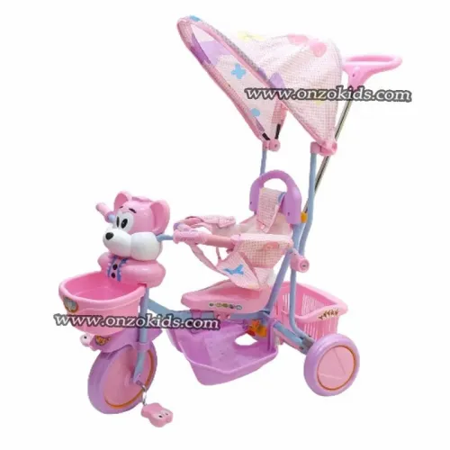 Vélo Tricycle scooter à pédales avec tige de guidage