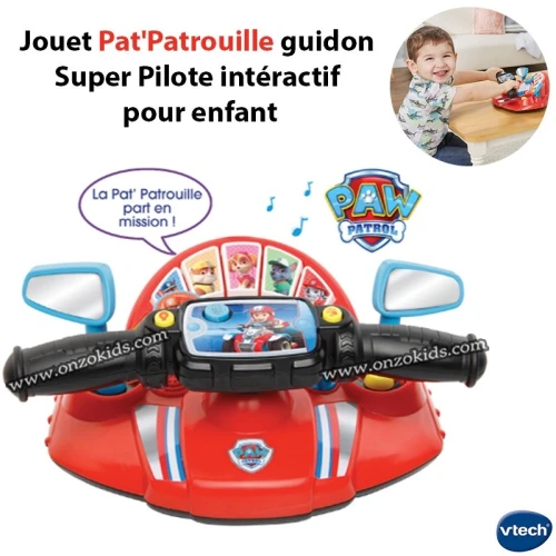 Jouet Pat Patrouille guidon Super Pilote intéractif pour enfant | VTech