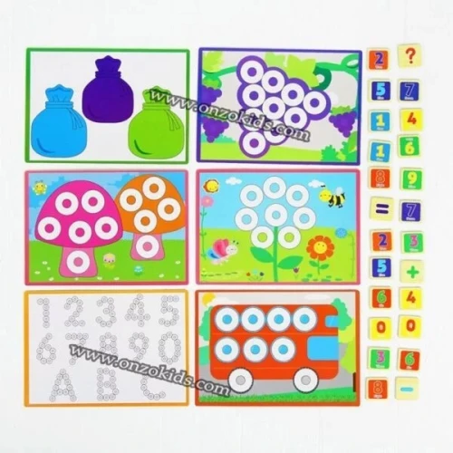jeux educatif Jeux de comptage en bois