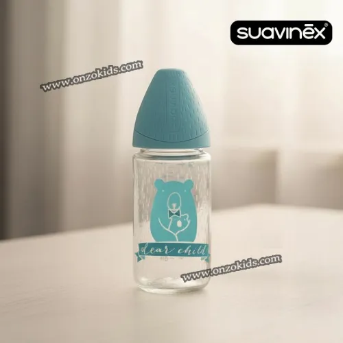 Biberon en verre 240 ml pour bébé | Suavinex