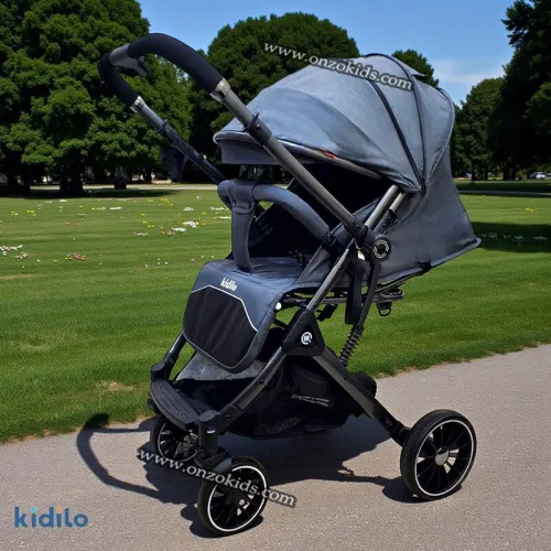 Poussette élégante compacte Valise avec Bras Réversible -kidilo