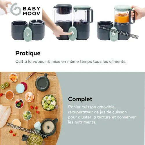 Nutribaby One, Cuiseur à vapeur Mixeur bébé 4en1 - BabyMoov