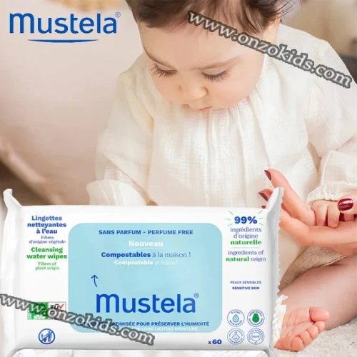 Lingettes nettoyantes bio pour bébé - Mustela