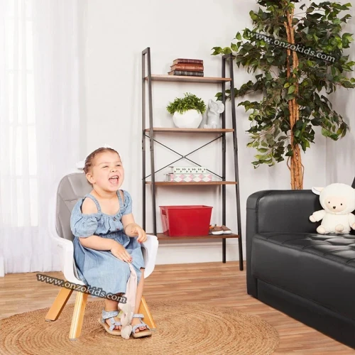Chaise Haute scandinave Réglable 3en1 pour bebe - Angelo