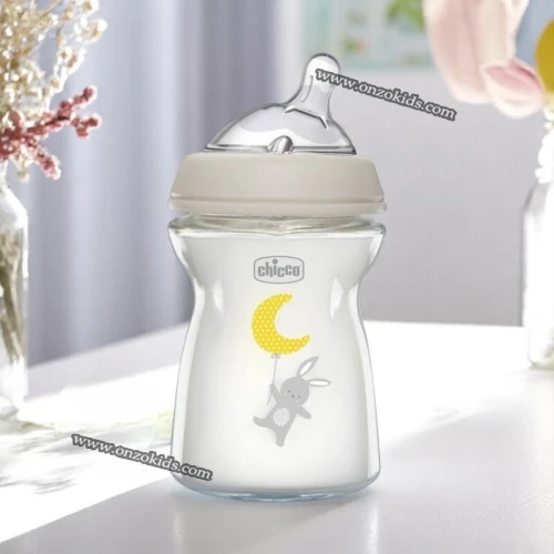 Biberon en Verre Natural Feeling 250 ml - CHICCO