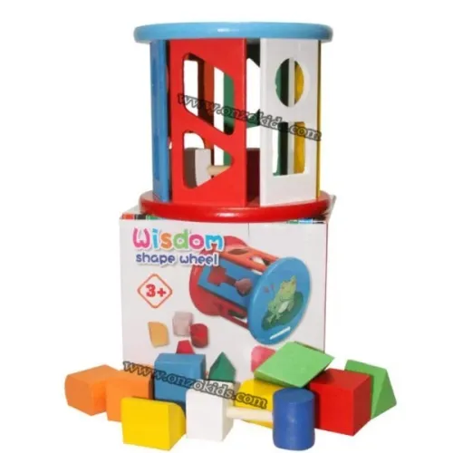 jeux éducatif  Trieur de jouets pour enfants, cylindre logique en bois
