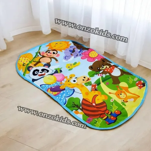 Tapis d'éveil avec piano et jouets pour bébé