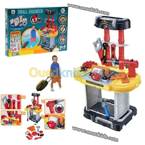Build Beam 3 in 1 Small Engineer Toy for Kids