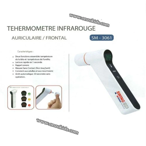Thermomètre infrarouge Frontal et Auriculaire SWINGMED