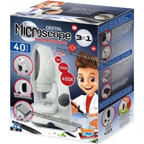 Microscope vidéo Numérique 40 Experiences 3en1 - Buki