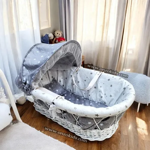Landau en bois Osier pour bébé
