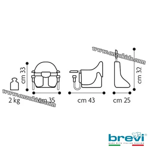 Chaise de table Dinette pour enfant -  Brevi