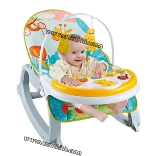 Transat musical vibrant pour bébé avec table CARDANO