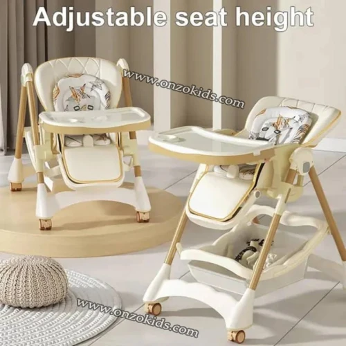 Chaise haute réglable avec dossier inclinable - Kidilo