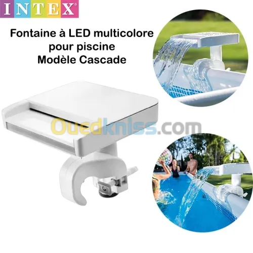 Fontaine à LED multicolore pour piscine Modèle Cascade-INTEX