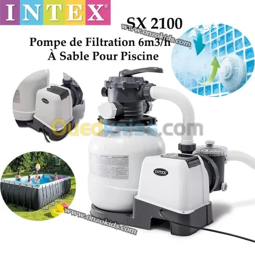 Pompe de Filtration SX 2100 à Sable 6m3/h Pour Piscine