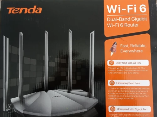 MODEM  TENDA TX2 PRO DUAL-BAND GIGABIT WI-FI 6 ROUTER
