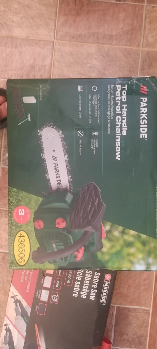 Parkside tronçonneuse à essence à poignée supérieure