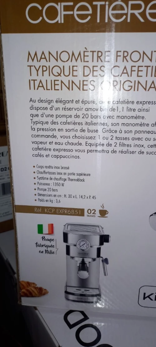 MACHINE A CAFÉ A BRA KITCHEN CHEF 20 BAR