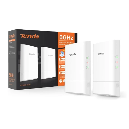 Point d'Accès Extérieur TENDA O1 2 pack 5 GHZ 867Mbps