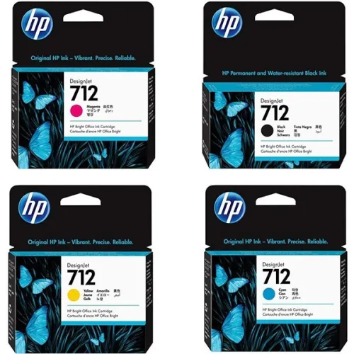 PACK CARTOUCHE HP 712 ORIGINAL Série T200/T600