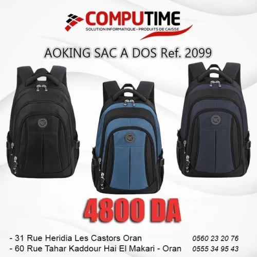 SAC A DOS BACKPACK AOKING HN2099 NOIR/BLEU/VERT